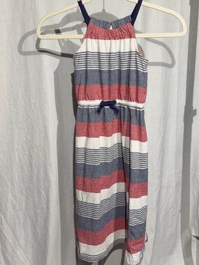 Gymboree Red, White & Blue Striped Halter Sundress Girls Sundress
